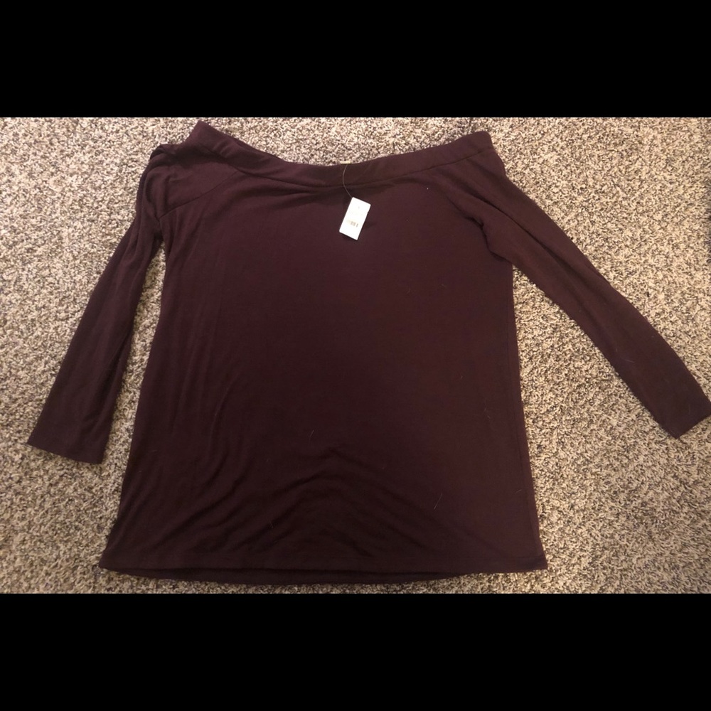 Loft off the shoulder top